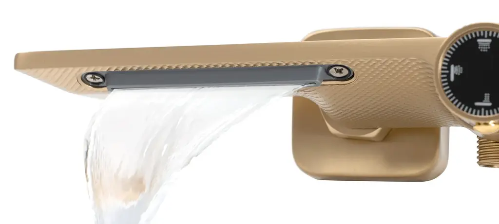 Душова система Rea Helix brushed gold з виливом REA-P6621, Золотий - фото 5