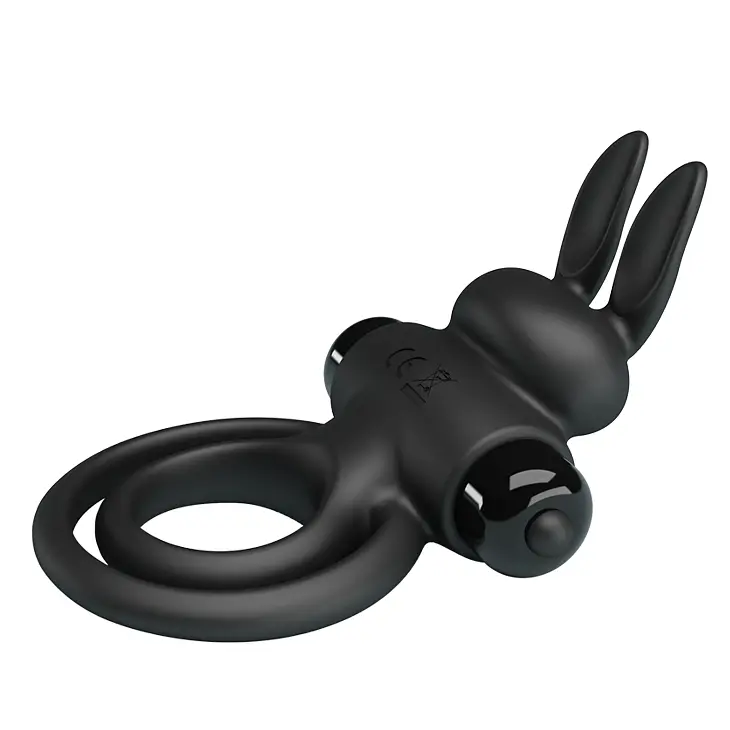 Ерекційне кільце - Pretty Love Vibrant Penis Ring III Black - фото 7