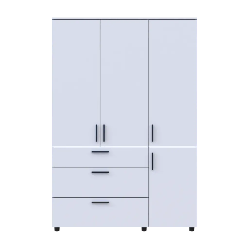 Шафа для одягу Doros Торн Білий 3 ДСП/3Ш (штанга) 135х51.6х200 (44900485) - фото 9