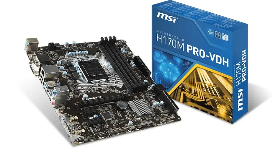 Материнська плата MSI H170M PRO-VDH LGA 1151 (H170M PRO-VDH) Б/В - фото 3