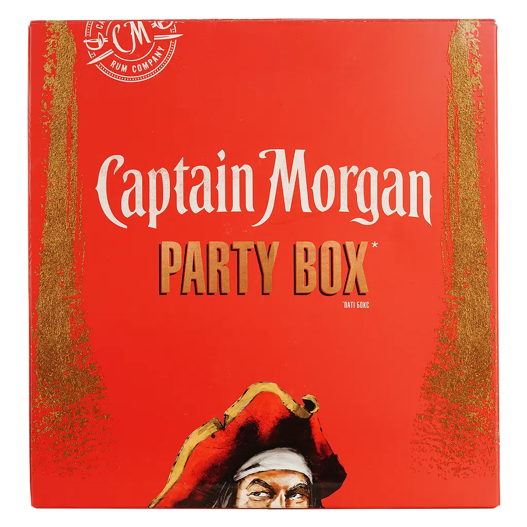 Уцінка.  Набір Captain Morgan Party Box: Ромовий напій Captain Morgan Spiced Gold, 0,7 л, 35% + Ромовий напій Captain Morgan Spiced Black, 0,7 л, 40%  - фото 11