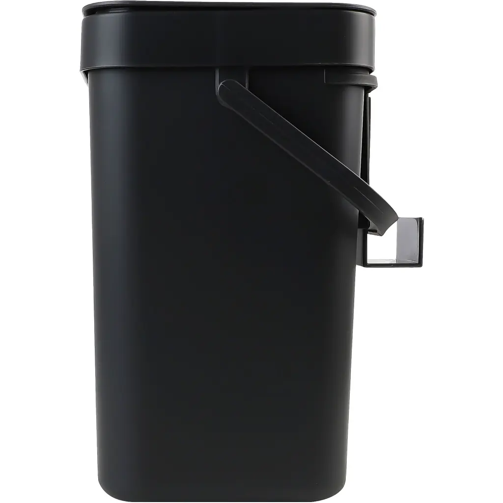 Відро для сміття MBM My Home з кришкою 5 л антрацит (BIN-11 5L ANTHRACITE) - фото 3