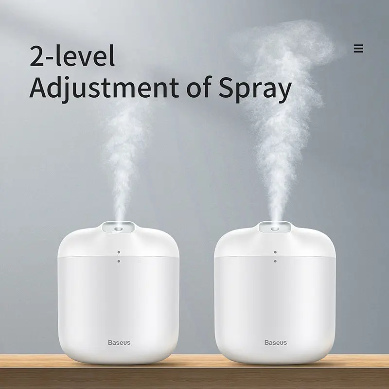 Зволожувач повітря BASEUS elephant humidifier 600 мл білий - фото 4