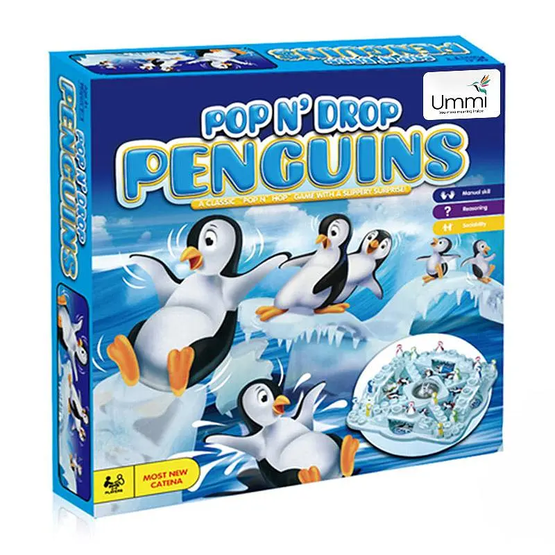 Настільна інтерактивна гра Ummi 707-36 Pop N Drop Penguins Game Blue - фото 6