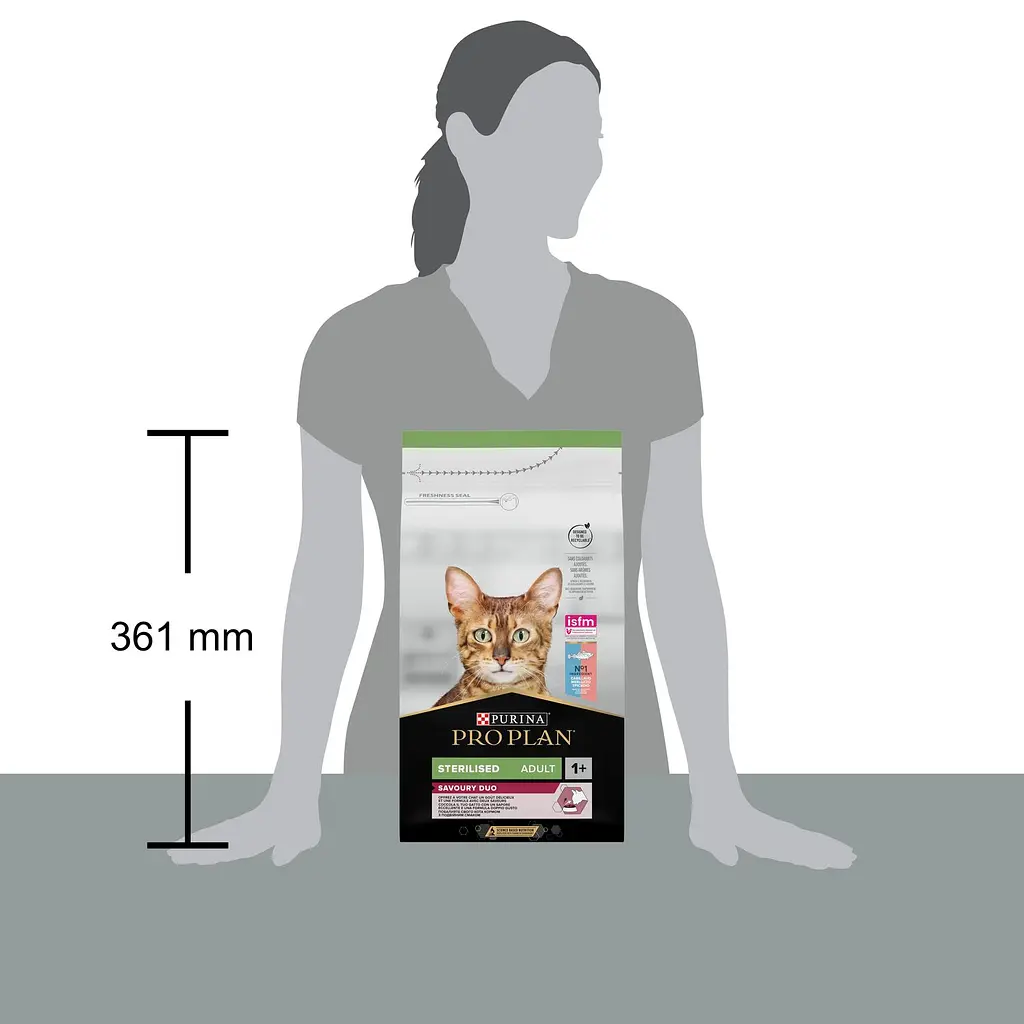 Сухий корм для дорослих стерилізованих котів Purina Pro Plan Sterilised Adult 1+ Savoury Duo з тріскою та фореллю 1.5 кг - фото 4