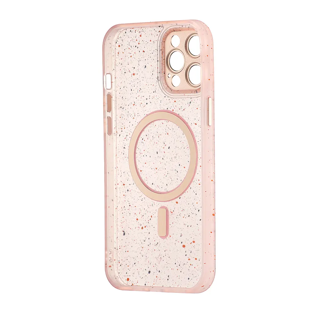 Чохол Splatter with MagSafe Protected Camera iPhone 12 Pro Max Pink - фото 3