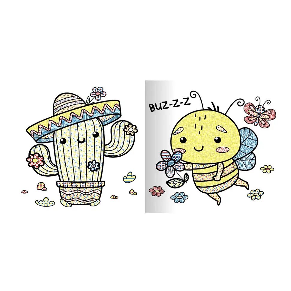 Водна розмальовка "Мікс для малят" Апельсин РМ-95-04 серія "MINI Water Book" - фото 2