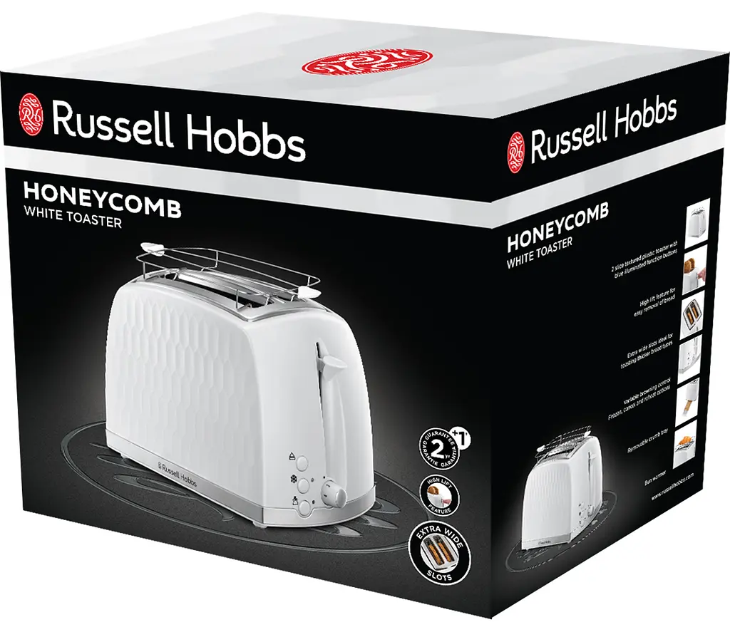 Тостер Russell Hobbs Honeycomb 26060-56 White - фото 7