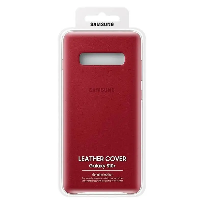 Чохол шкіряний протиударний Official Leather Cover EF-VG973LREGRU для Samsung Galaxy S10 (6.1") Red - фото 3