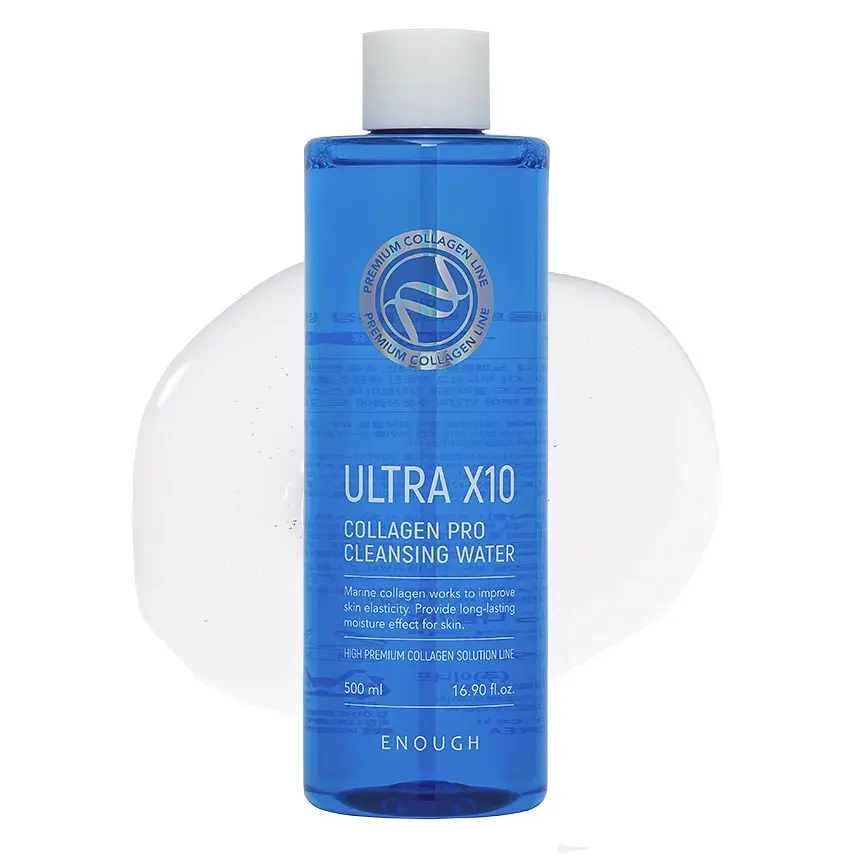 Очищувальна вода з колагеном Ultra X10 Collagen Pro Cleansing Water Enough 500 мл - фото 2