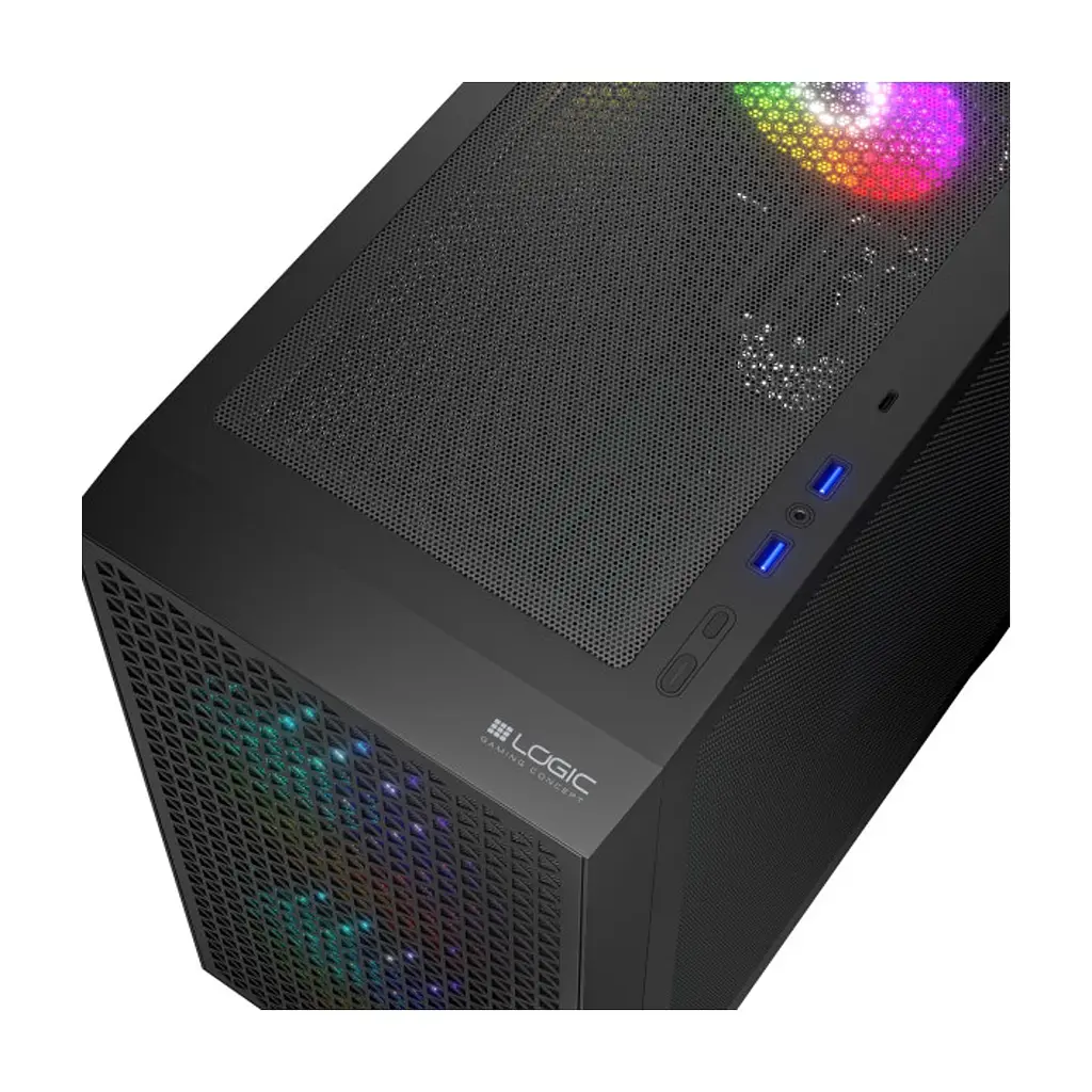 Корпус для ПК Logic concept DART PRO MINI ARGB BLACK (AM-DART-PRO-ARGB-10) - фото 4