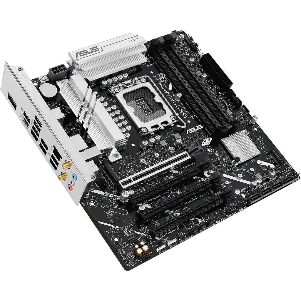 Материнська плата Asus B860M MAX Gaming AX s1851 B860 4xDDR5 M.2 DP USB Type-C Wi-Fi BT mATX - фото 4