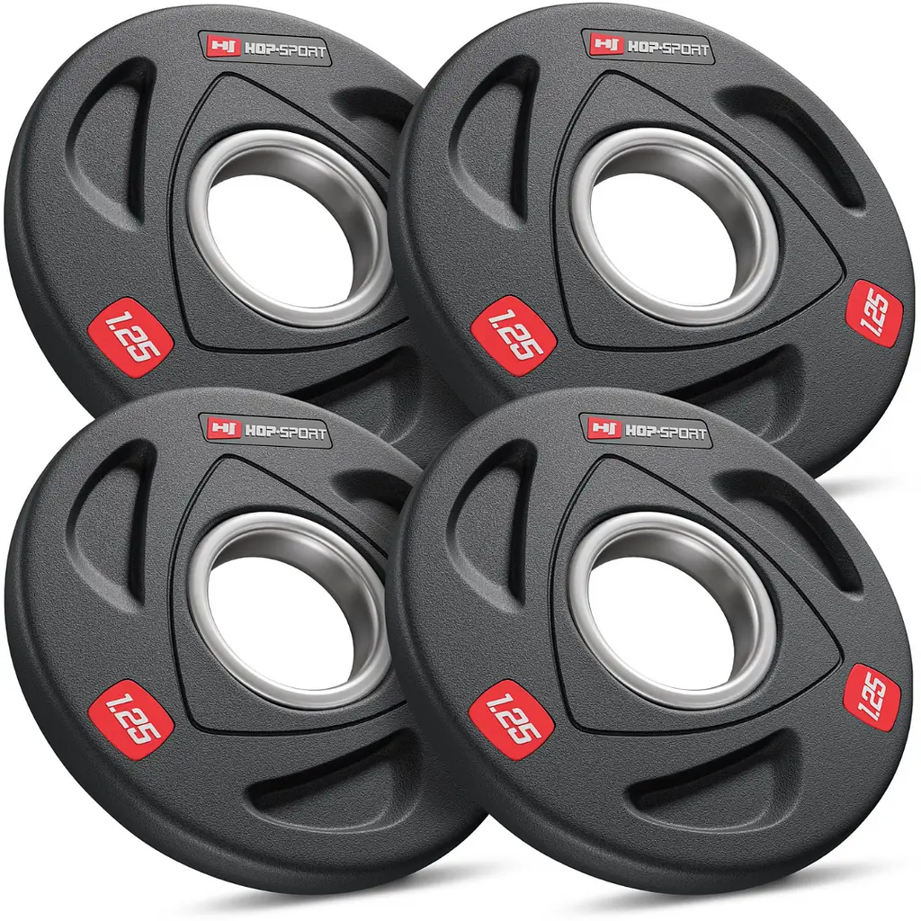 Набір дисків олімпійських Hop-Sport 4х1.25 кг - фото 4