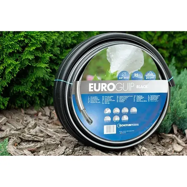 Шланг Tecnotubi Euro Guip диаметр 1/2 дюйма 25 м Black (EGB 1/2 25) - фото 2
