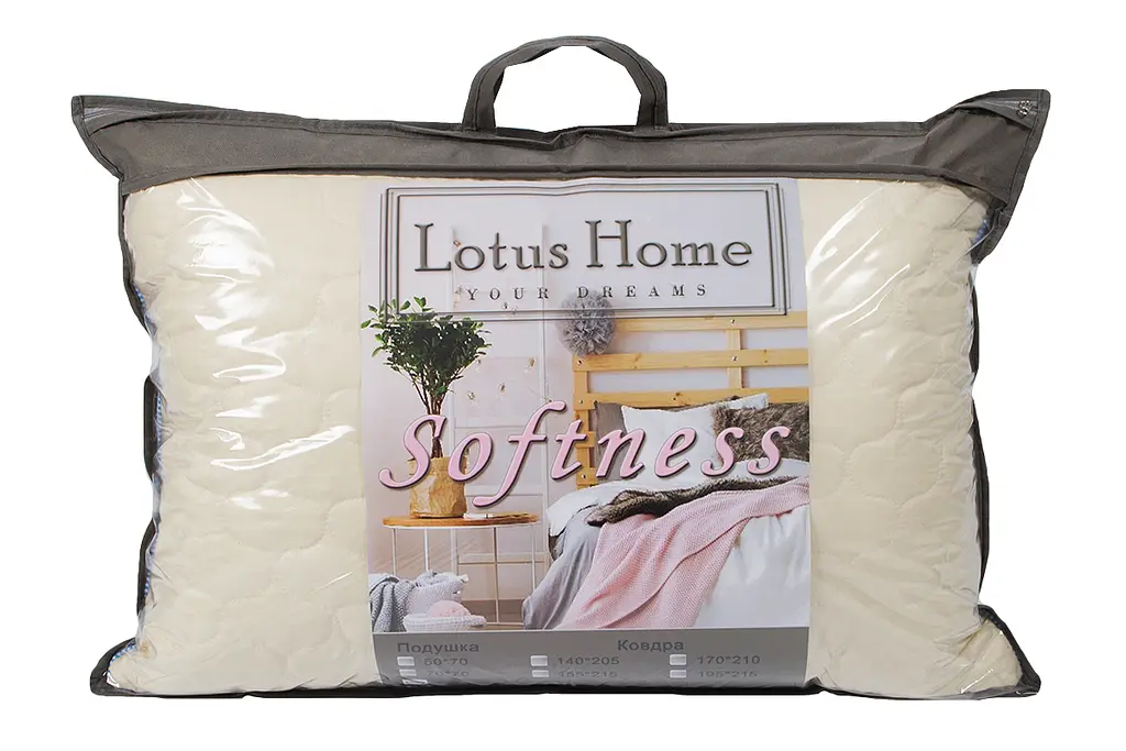 Подушка Lotus 50x70 - Softness Molly кофе - фото 5