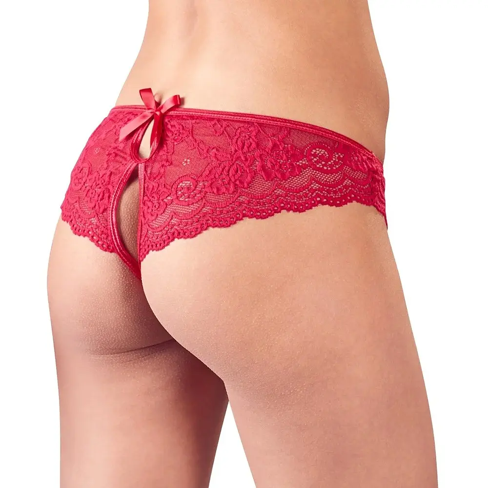 Женские трусики Cotelli Collection 2310813 Lace Panties красные S Cottelli 513223108133021 90576 - фото 2