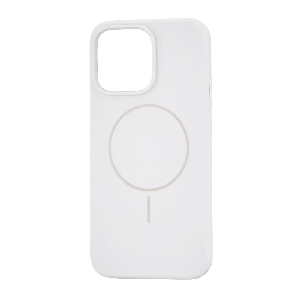 Чохол Silicone Case Full Cover with MagSafe iPhone 15 Pro Max White