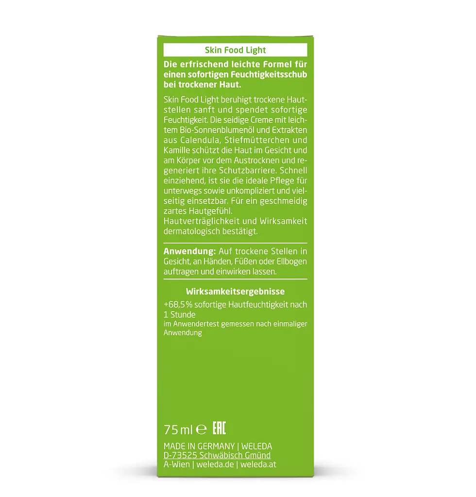 Крем для обличчя та тіла Weleda Skin Food Light, універсальний, 75 мл (00775600) - фото 4