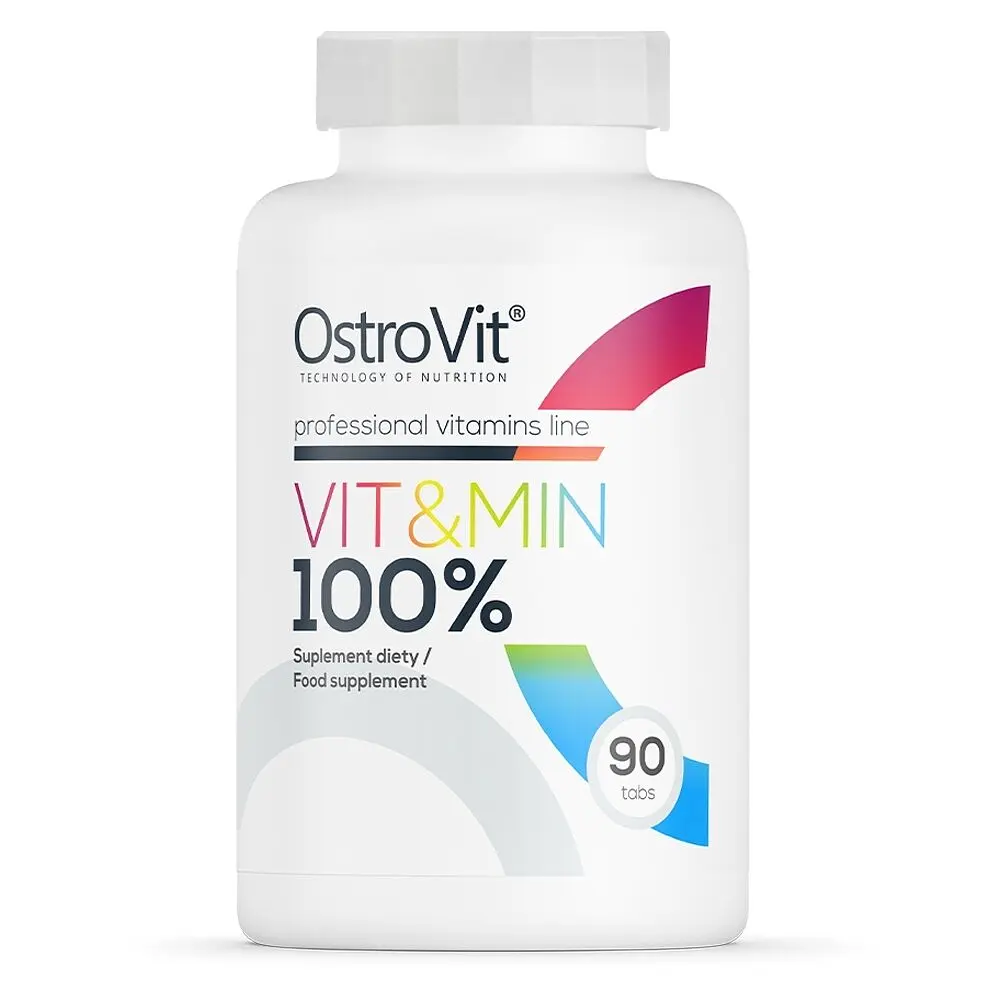 Вітаміни та мінерали OstroVit 100% Vit & Min, 90 таблеток