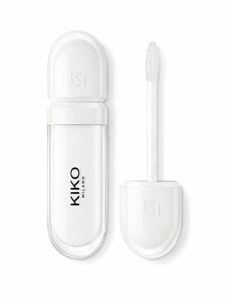 Крем для губ з ефектом збільшення об'єму Kiko Milano Lip Volume Plumping Effect Lip Cream 02 Transparent - фото 2