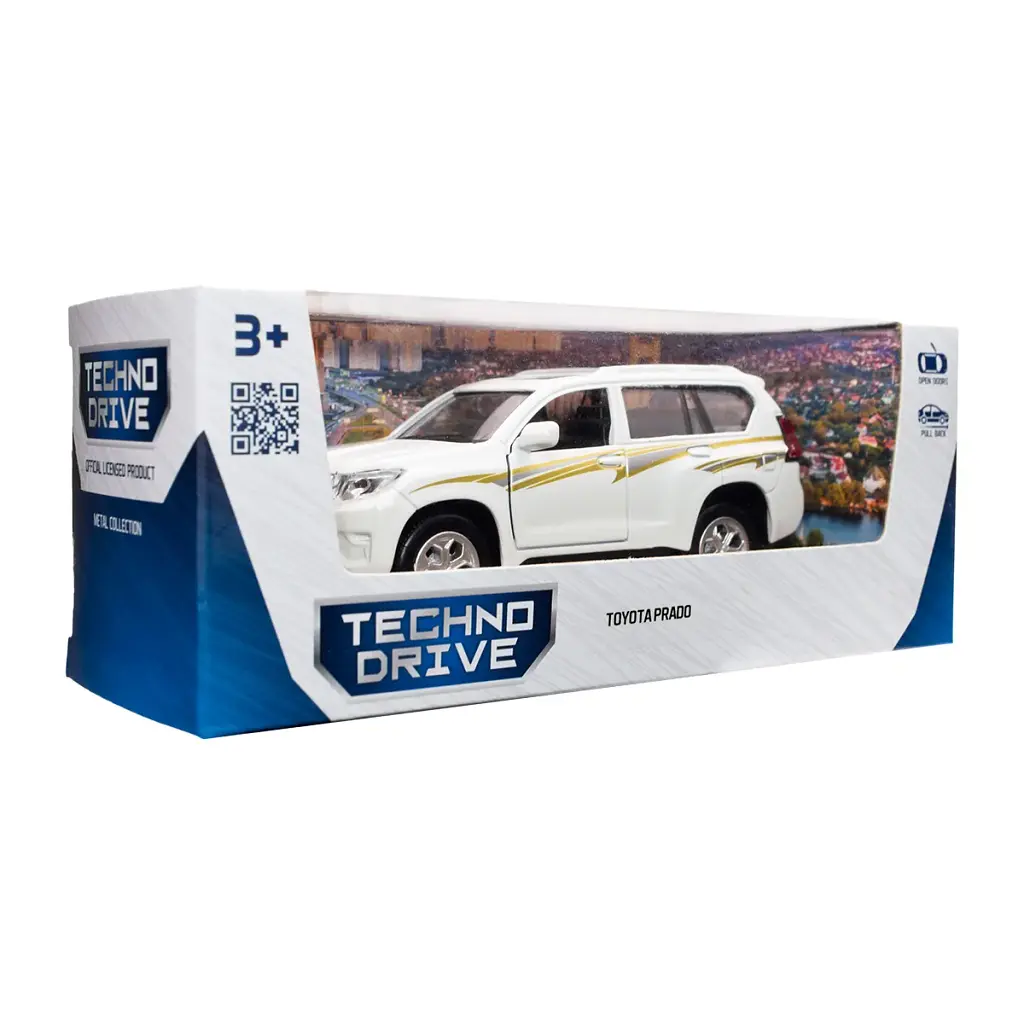 Машина TechnoDrive Toyota Prado білий (KM250425W) - фото 6