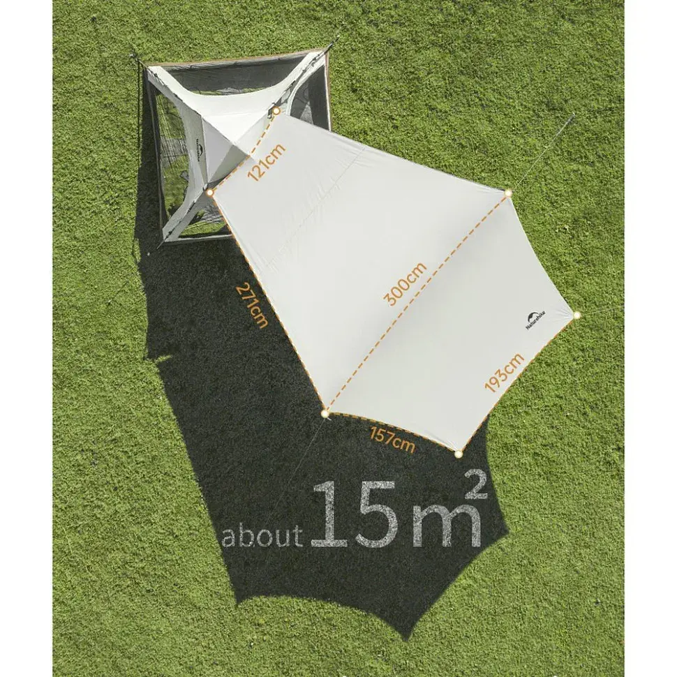 Намет Naturehike тримісний автоматичний із тентом Ango CNK2550WS01 L, коричневий (6975641887799) - фото 12
