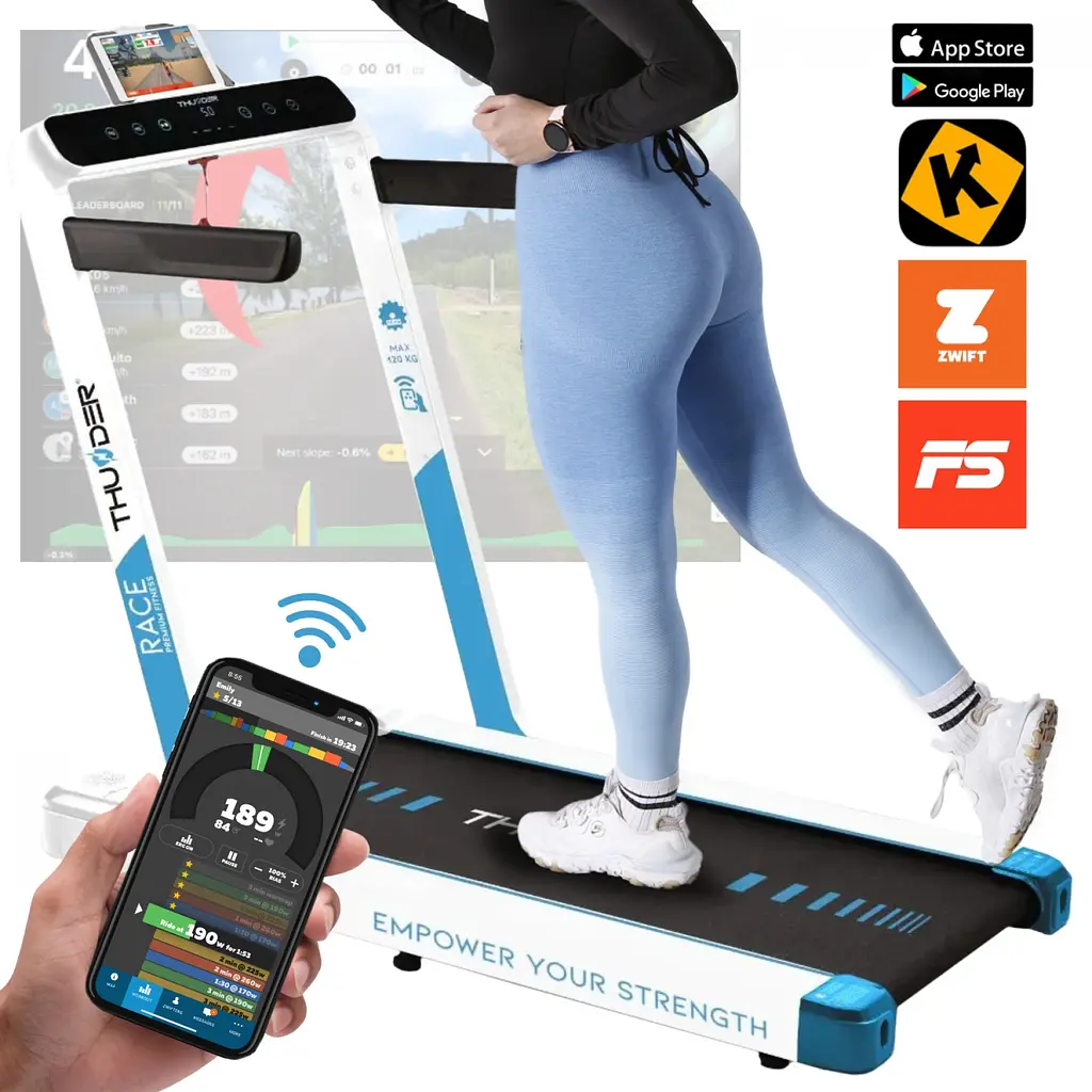 Беговая дорожка THUNDER Race White - фото 14