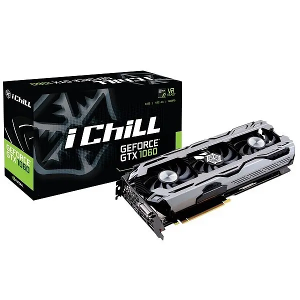 Видеокарта Inno3D GTX 1060 6Gb X3 iChill (C1060-1SDN-N5GNX) (GDDR5, 192 bit, PCI-E 3.0 x16) Б/у - фото 3