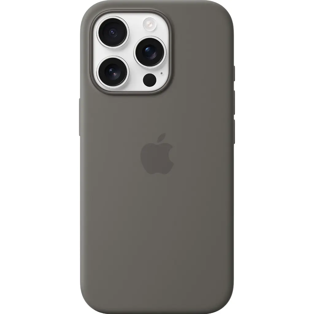 Чохол Silicone Case with MagSafe для Apple iPhone 16 Pro Stone Gray AAA [119567] - фото 3