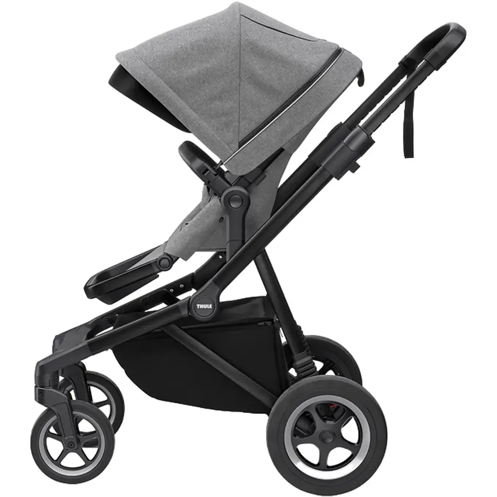 Детская коляска Thule Sleek Black/Grey Melange [11000023] [107636] - фото 3