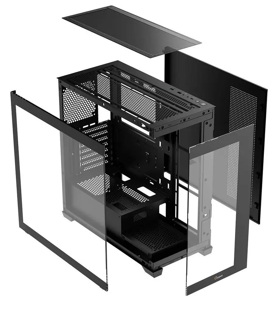 Корпус Ocypus Gamma C72 ARGB Black (GAMMA-C72-BKD400XX-GL) - фото 4
