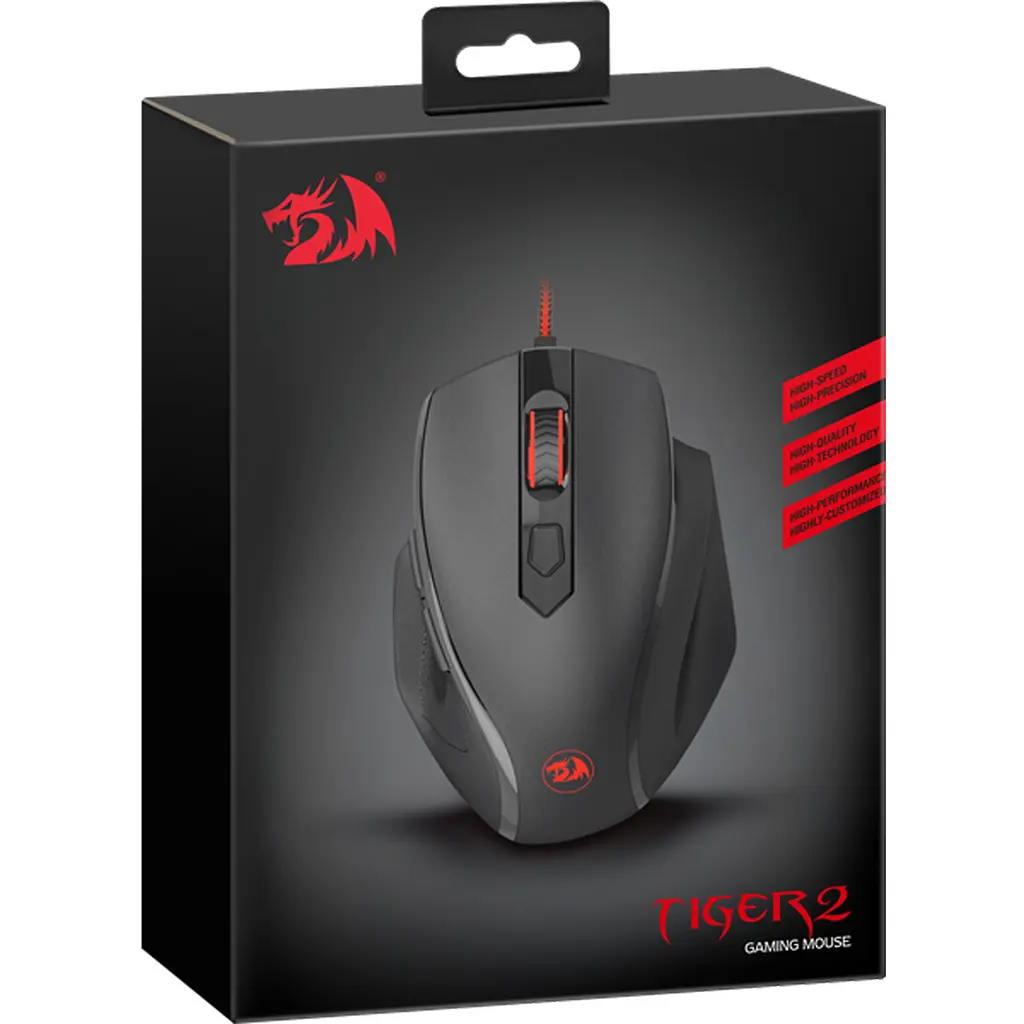 Мишка Redragon Tiger 2, ігрова, 3200dpi., 6кн., чорна - фото 6