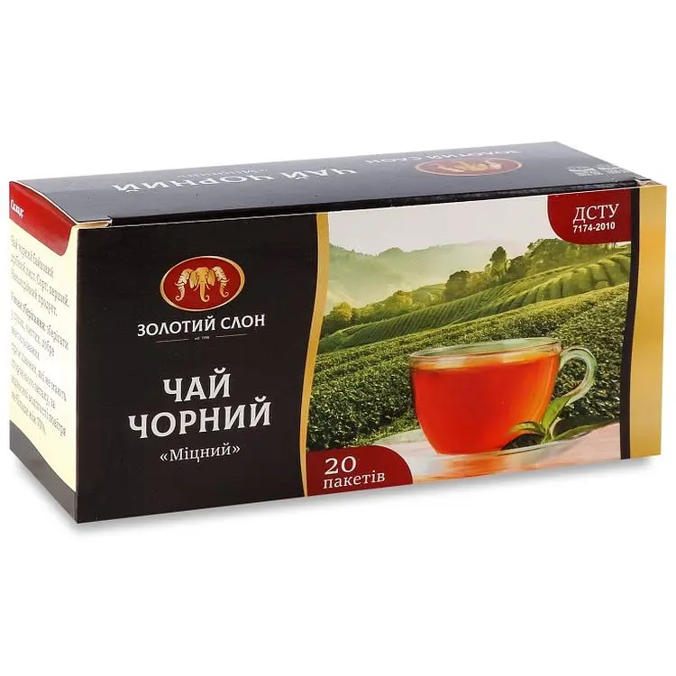 Чай чорний Золотий Слон Міцний 20 шт. х 1.3 г - фото 2