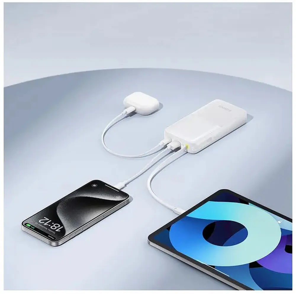 УМБ Baseus Bipow 2 20000mAh QC+PD 20W White (P10077101213-01) - фото 6