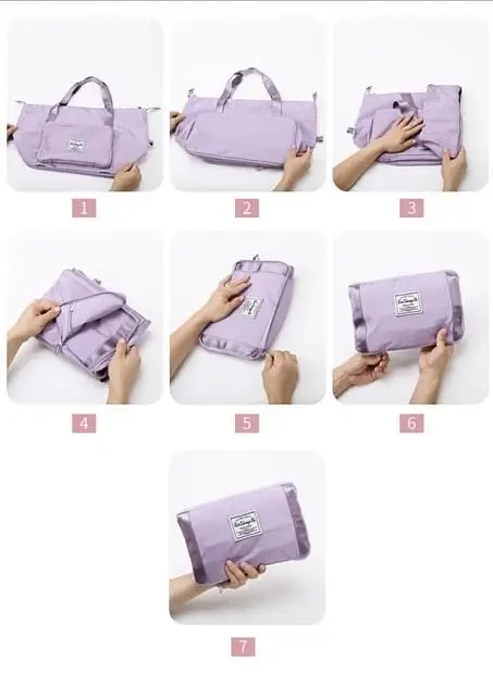 Дорожная сумка для путешествий для ручной клади Черный цвет 42*28см (+12 см)*22см - фото 6