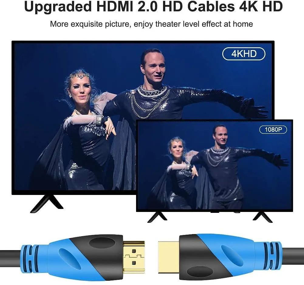 Кабель Rommisie HDMI 2.0 4K 15 м (50FT) 18 Гбіт/с із позолоченими роз'ємами - фото 4