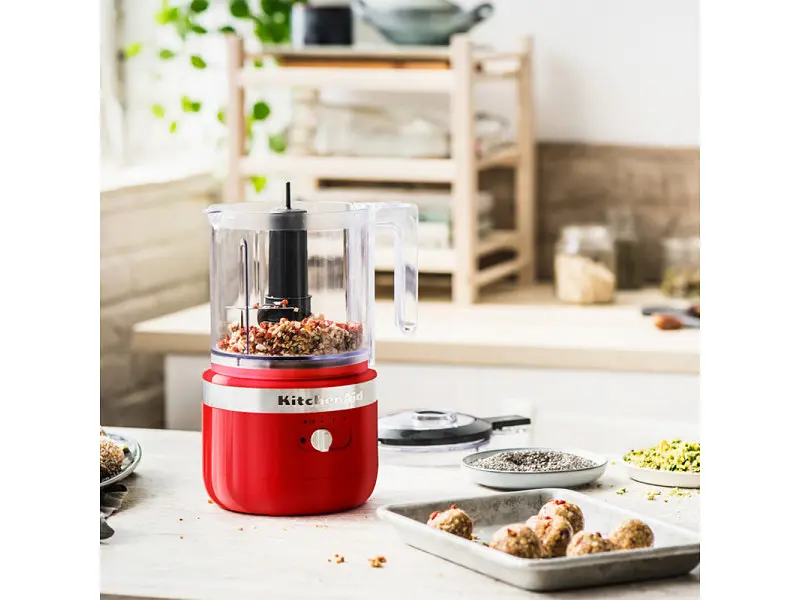 Кухонний мінікомбайн KitchenAid 5KFCB519EER бездротовий червоний - фото 3
