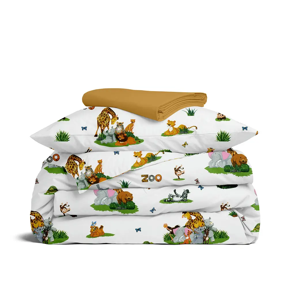 Дитяча постільна білизна в ліжечко ZOO ANIMALS CS3 COSAS (4822052251898)