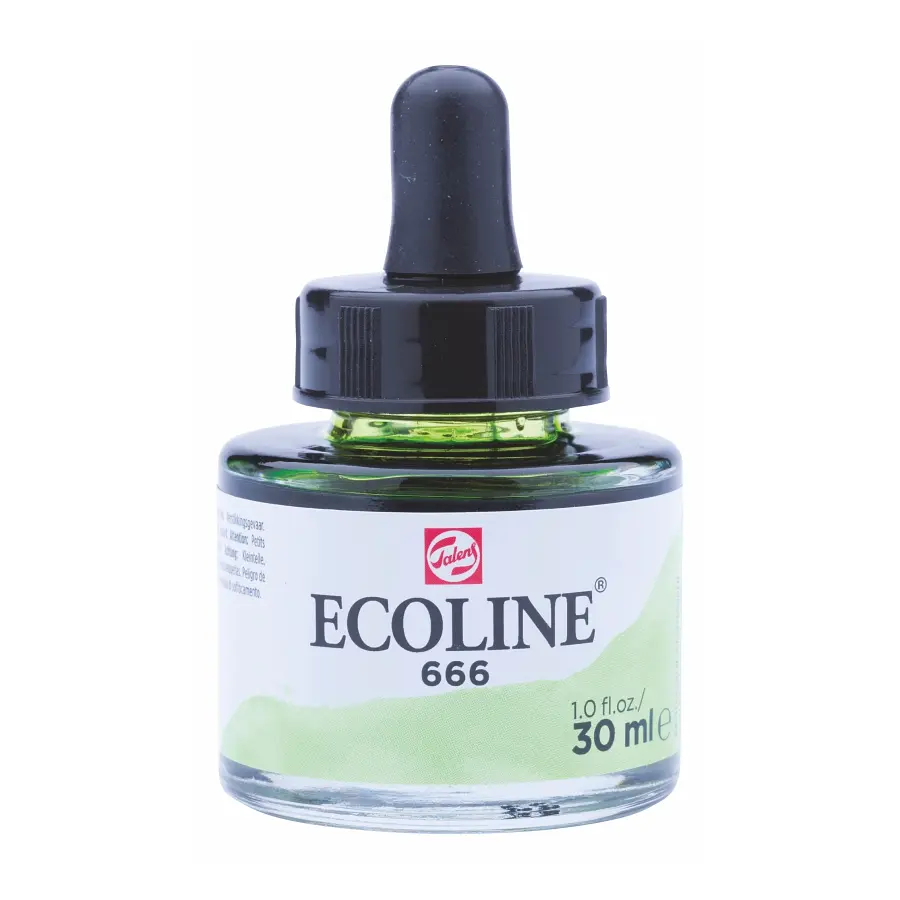 Фарба акварельна рідка Ecoline (666) Пастельна зелена 30 мл Royal Talens (8712079407339)