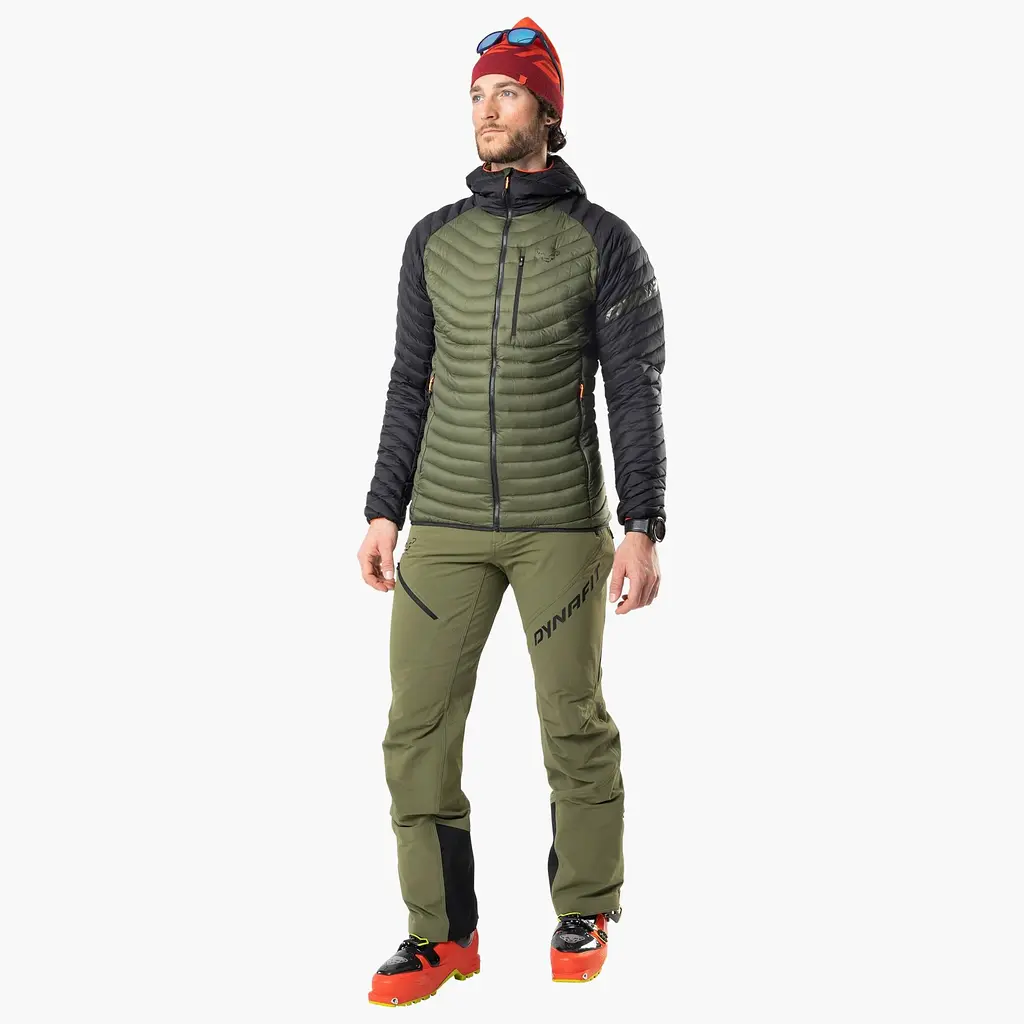 Куртка Dynafit Radical DWN Mens Hood Jacket M Черный-Оливковый - фото 8
