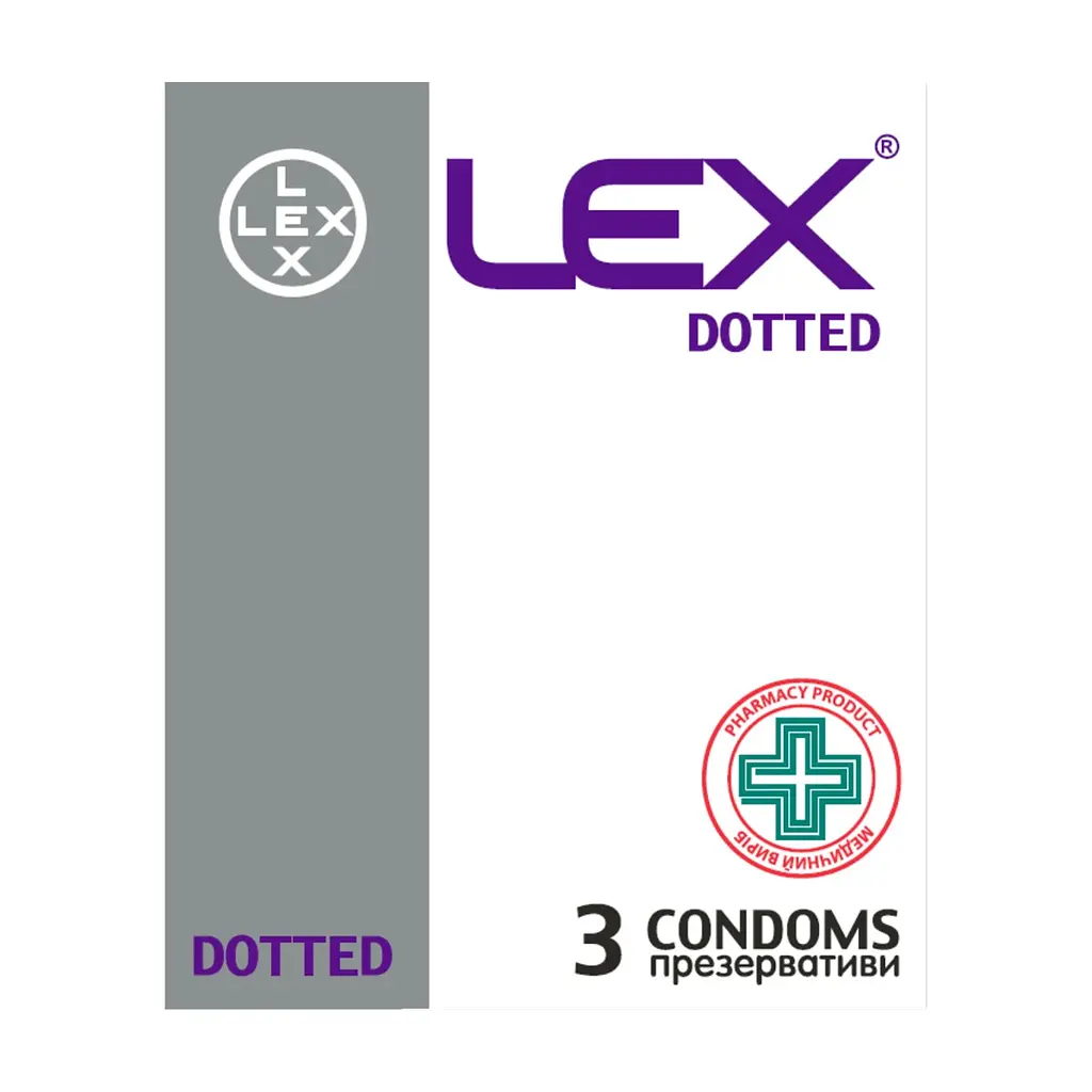 Презервативи Lex Condoms Dotted 3 шт. (4820144771620)