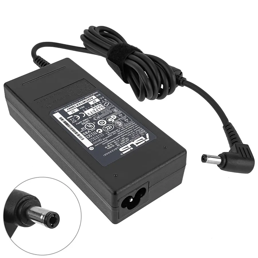 Блок живлення для ноутбука Asus 19V, 4.74A, 90W, 5.5x2.5мм, black (без кабеля !) - фото 2
