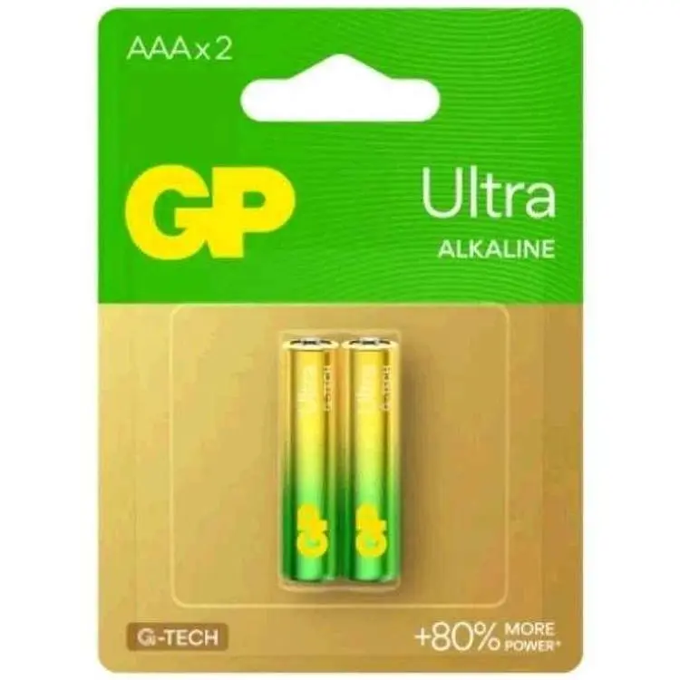 Батарейка GP LR03 2шт ULTRA ALKALINE 24AUHM-2UE2лу
