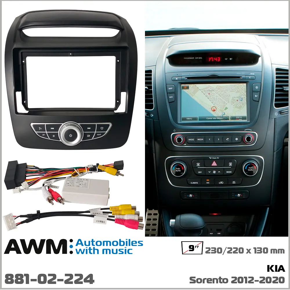 Переходная рамка KIA Sorento AWM 881-02-224 - фото 9