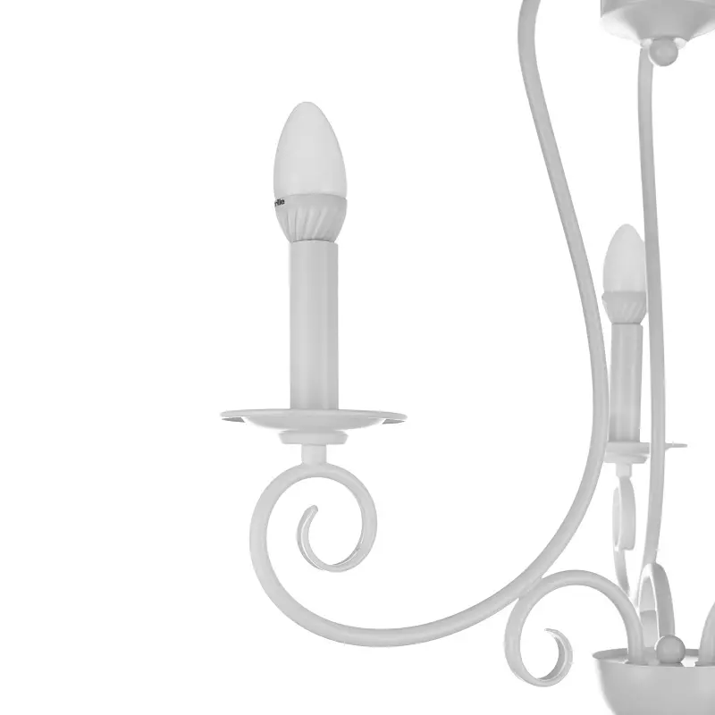 Люстра подвесная Brille свеча E14 40W WH (BKL-589S/3) - фото 3