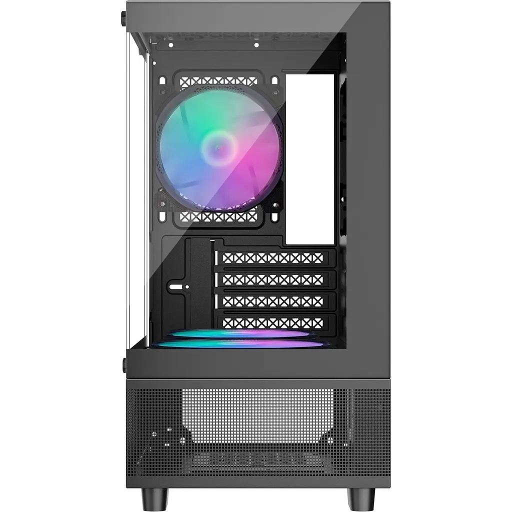 Корпус 1stPlayer Mi2-A-BK-2F7R-1F7 Black [134412] - фото 6