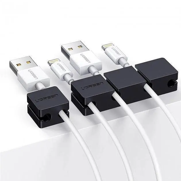 Органайзер для кабеля Ugreen Cable Holder Clips Black (LP208) - фото 2