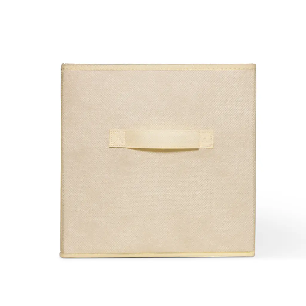 Ящик для зберігання МВМ My Home текстильний 280x280x280 мм бежевий (TH-08 BEIGE) - фото 2