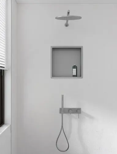 Полиця-ніша для ванної кімнати Mixxus Premium NICHE-0101 із нержавіючої сталі SUS304 (MI6677) - фото 5