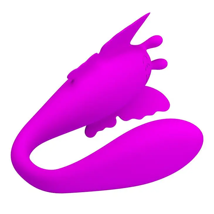 Вібратор для пар Pretty Love Chimera RC Stimulator 8.5 см фіолетовий - фото 4